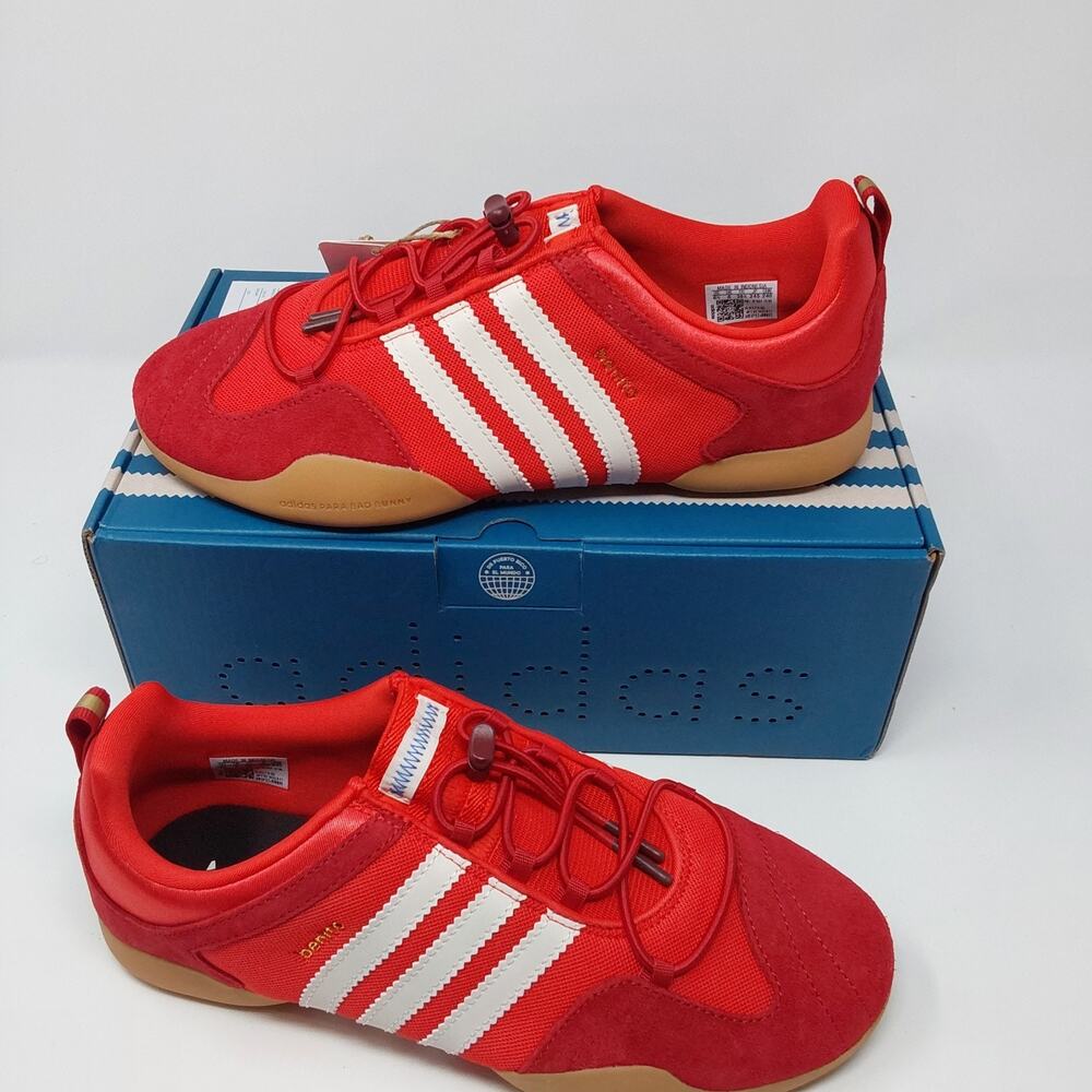 adidas Bad Bunny Ballerina Flamboyan KI7916 Red Gum Mens 6.5 Womens 7.5 NIB